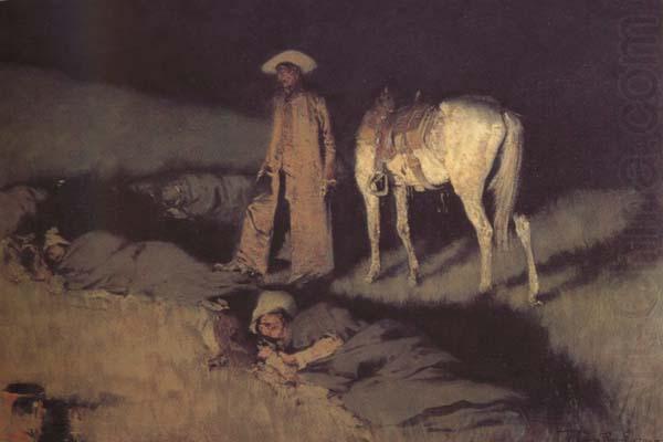 Frederic Remington In from the Night Herd (mk43) china oil painting image